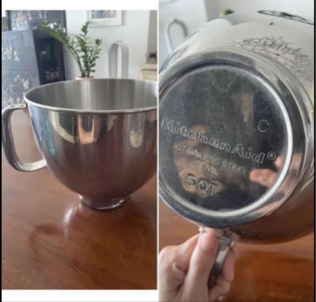 KitchenAid stainless bowl (Category: Other Kitchen Appliances) located in Cebu City. Submitted by closetfinds05 (Listing ID 1448143472, Image 2). Description: Used only a few times.