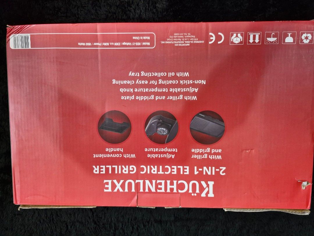 KUCHENLUXE (Category: Cookware & Accessories) located in Dumaguete. Submitted by bubududurabbit (Listing ID 1448109173, Image 2). Description: KUCHENLUXE ELECTRIC GRILL 2 IN 1 ELECTRIC SMOKLESS GRILL , BRAND NEW , NEVER USED 📌LOCATION: DUMAGUETE CITY 📌MOP: GCASH OR BDO, PNB BANK TRANSFER 📌COURIER: JNT.