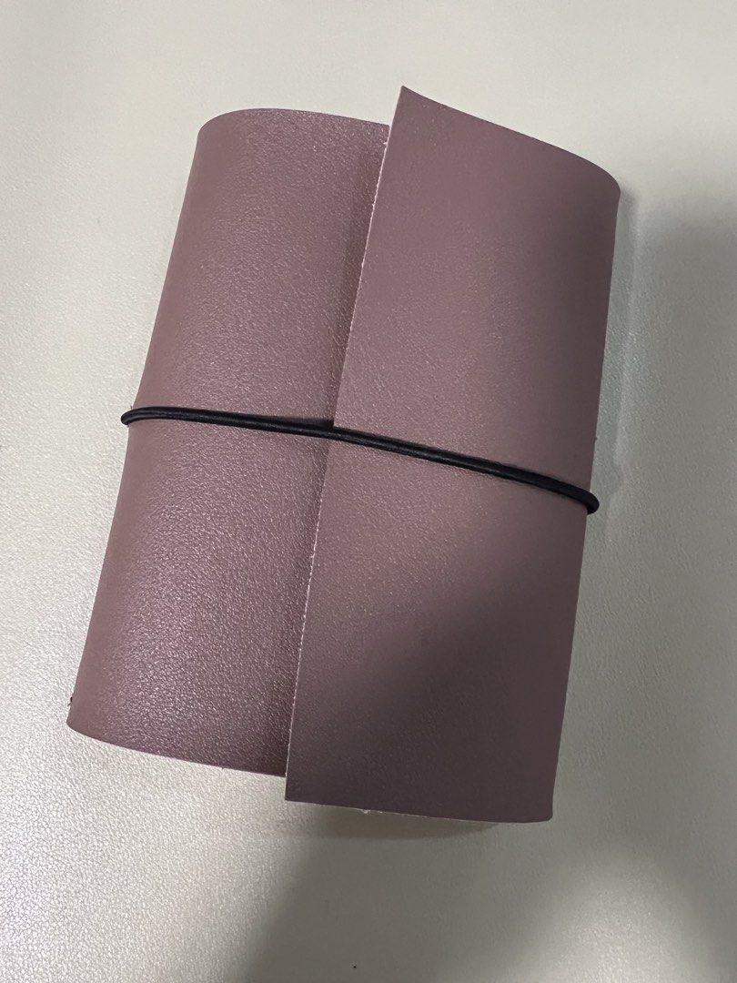 Leather Journal Folio (A6, Trifold) (Category: Stationery & School Supplies) located in Quezon City. Submitted by lucky.girlll (Listing ID 1448196154, Image 2). Description: Colors: brown, dark brown, maroon, gray, olive green, black.