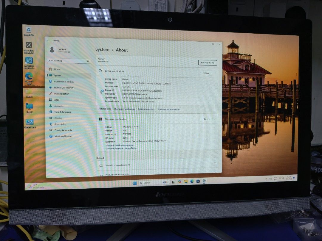 Lenovo all in 1