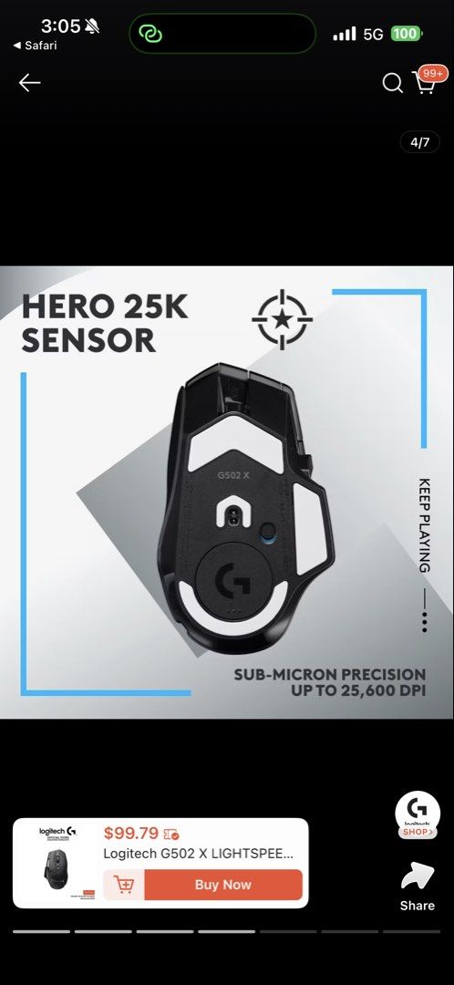 Logitech G502 x lightspeed502859876260925445