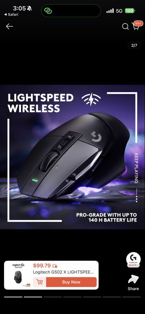 Logitech G502 x lightspeed502859876260925443