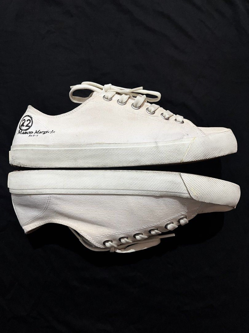 (SOLD) MAISON MARGIELA TABI LOW SNEAKERS (Category: Sneakers & Footwear) located in Cagayan de Oro. Submitted by middlesosa (Listing ID 1448174337, Image 3). Description: MAISON MARGIELA TABI LOW SNEAKERS SIZE 8.5 - 9 FITTINGS INSOLE: 27cm AUTHENTIC GOOD CONDITION (sign of usage, need wash) 8k pesos.