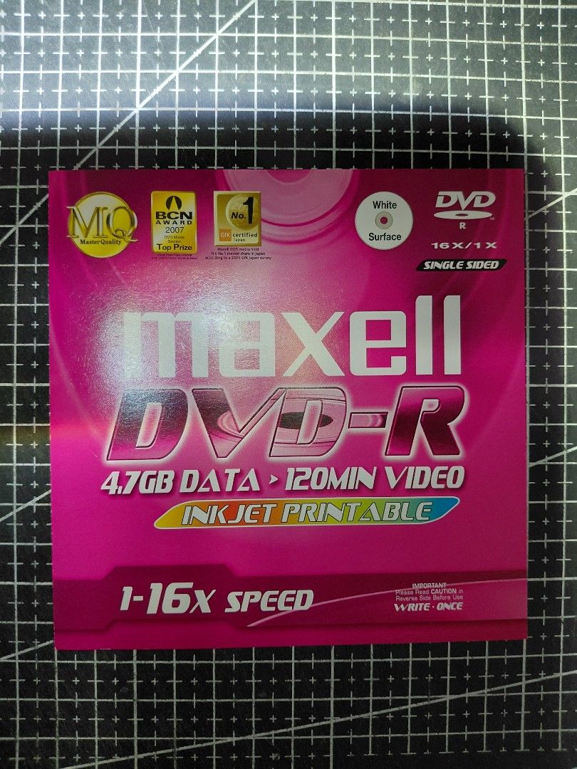 MAXELL DVD-R 4.7GB DATA - 120MIN. VIDEO (Category: CDs & DVDs) located in Angeles City. Submitted by i.sky014 (Listing ID 1448106742, Image 1). Description: TAKE ALL!!! 6 pcs. Maxell DVD-R for Php 100.00 only!!! Note: On hand, Ready to Ship • Unused DVDs, No Original Jewel Case, Only used slim case provided for protection • Brand New • MOP: Gcash/BPI • MOD: J&T (Shouldered by the buyer) • PLEASE BE A SURE BUYER BEFORE MAKING AN OFFER! THANK YOU! 