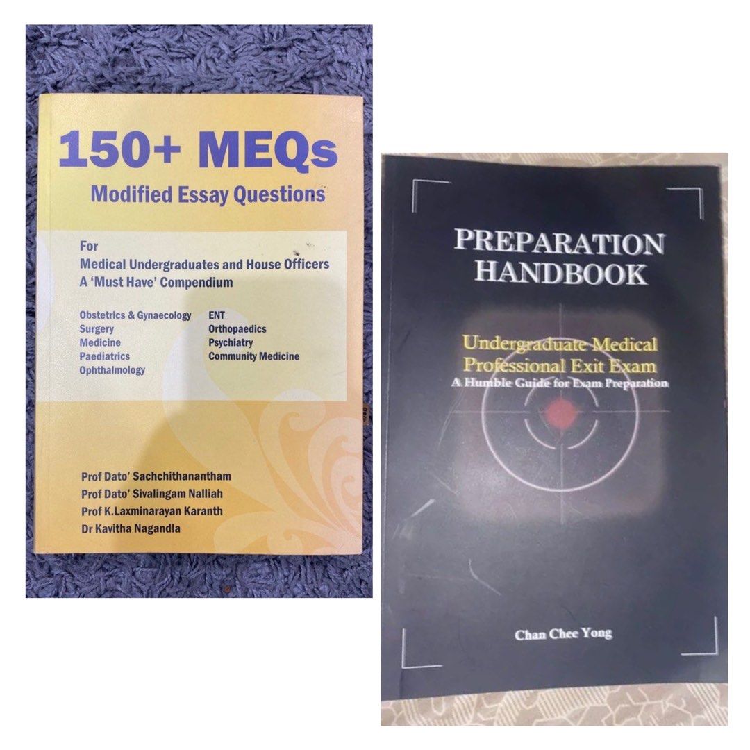 Medical book Combo: 2in1 medical textbook ( preparation handbook, 150+ MEQ) (Category: Textbooks) located in Nilai. Submitted by farhana_alya (Listing ID 1267983218, Image 1). Description: -Check out through carousel onlyy, book receive through tele (@Farhana Alya) -How?: Buy button> fill in detail (name and phone number> delivery provider pick meet up> place order> make payment> Text on tele to receive your books.