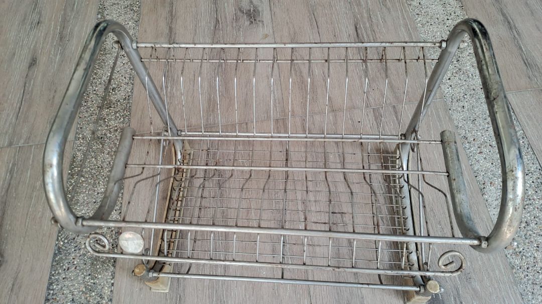 Metal Dish Rack Shelf Organizer - Approx 16 inch wide, Furniture & Home ...