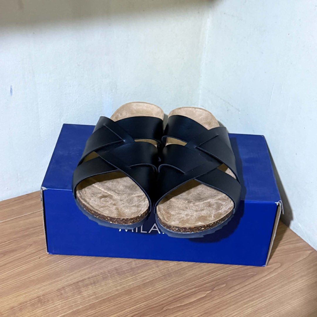 MILANOS MEN'S MOHAN SANDALS (Category: Slippers & Slides) located in Quezon City. Submitted by lovedbysari (Listing ID 1448162154, Image 3). Description: MILANOS MEN’S MOHAN SANDALS SELLING PRICE: P450 SIZE: 11 US / 45 EUR COLOR: BLACK BRAND NEW AND ORIGINAL NO ISSUES. NO FLAWS.