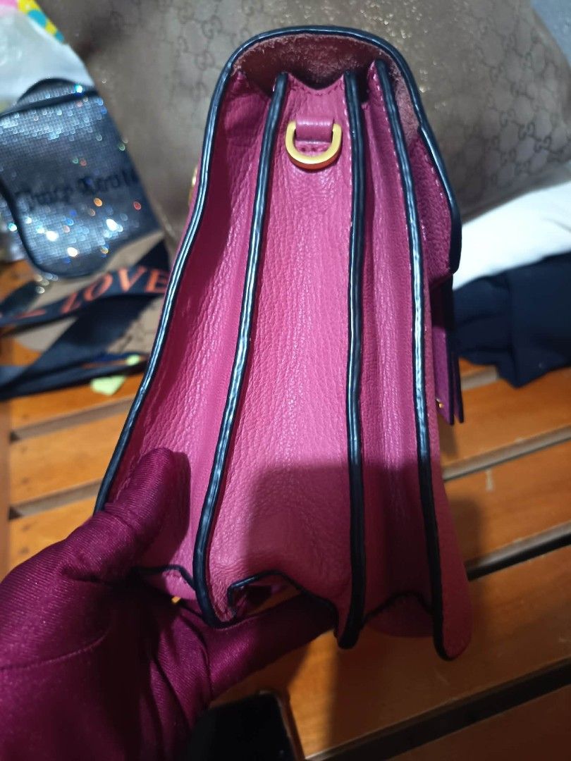 MIU MIU MADRAS BAG TWO WAY (Category: Luxury Bags & Wallets) located in San Jose del Monte. Submitted by wendylux (Listing ID 1448242325, Image 3). Description: MIU MIU MADRAS BAG TWO WAY good condition made Italy color pink negotiable.