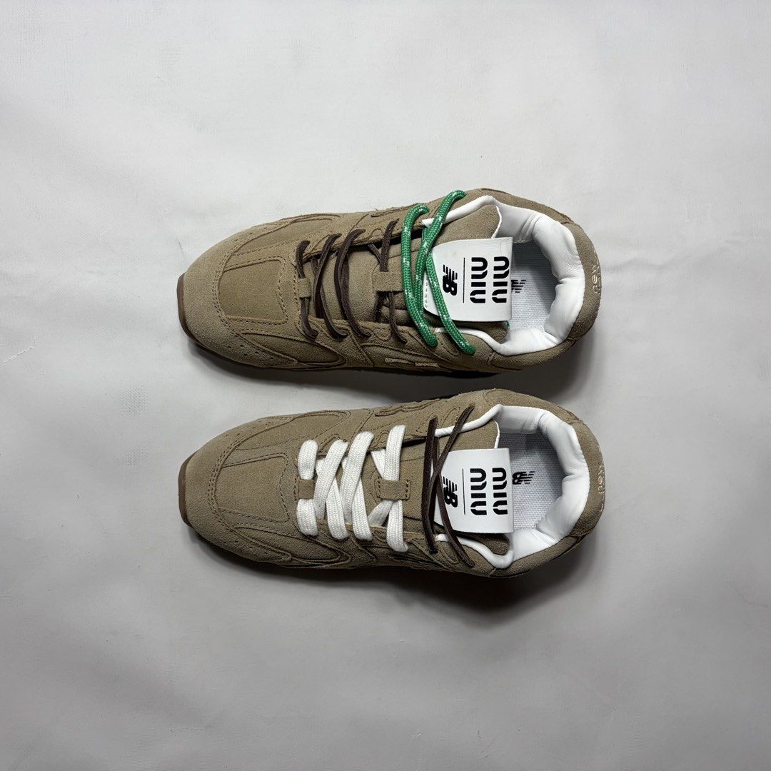 MiuMiu X New balance khaki (Category: Sneakers) located in Baguio. Submitted by suffering (Listing ID 1448180152, Image 2). Description: 40 44 45 available .