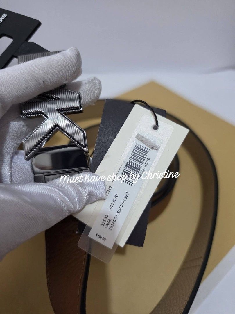 MK belt reversible and cut to size (Category: Belts) located in Bauang. Submitted by chictine (Listing ID 1448171715, Image 2). Description: MK belt for men reversible and cut to size Brandnew and sealed 💯 Guaranteed original or moneyback if proven fake Source from US 🚚Courier: Jnt/Lbc 📍Location: Bauang, La Union Open for meet-up around la union.