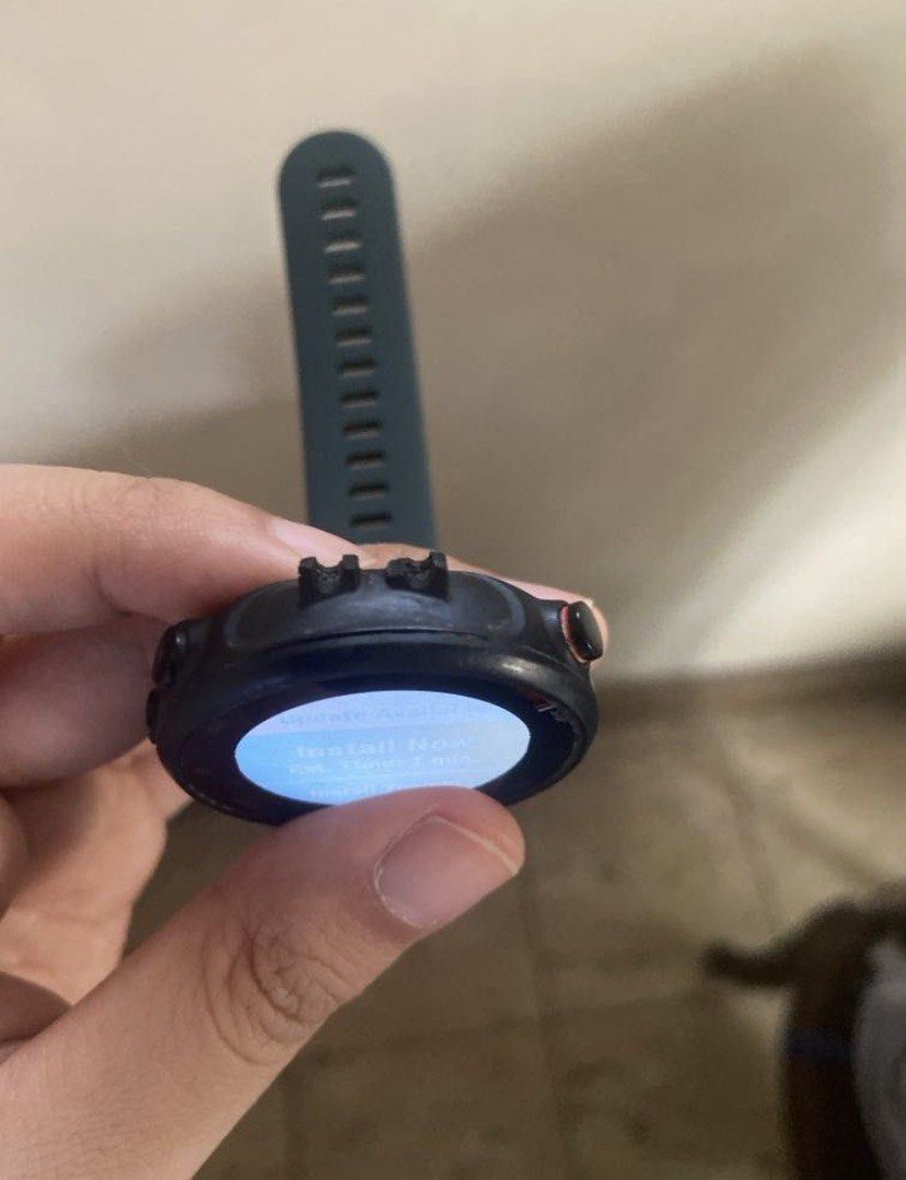 NEGOTIABLE Original Garmin Forerunner 45S GPS Running Watch (Category: Wearables & Smart Watches) located in Manila. Submitted by kimjongin (Listing ID 1445307258, Image 3). Description: - AS IS WHERE IS. NO TO SENSITIVE BUYER - AUTHENTIC - Garmin Forerunner 45S GPS running watch - Comes with original box - Ideal for tracking runs and daily activity - Displays time, date, and fitness metrics - Ready for a new owner - Works well & charges to full 