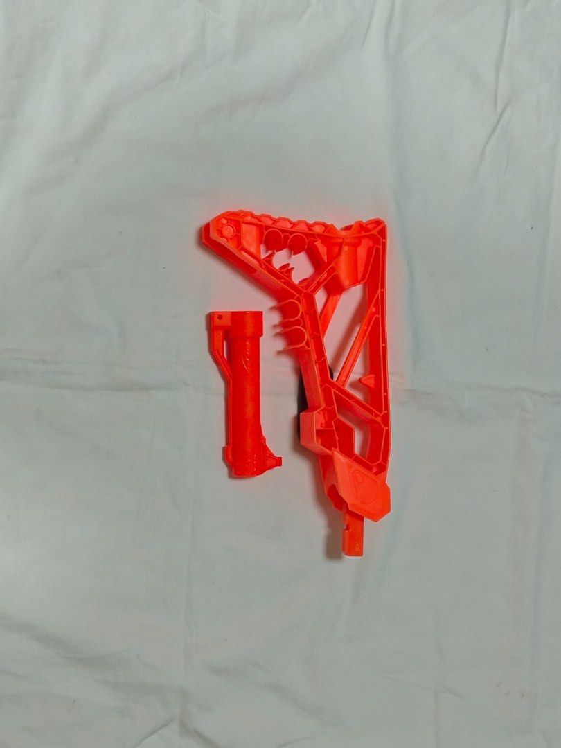 Nerf Sharpfire Attachment (Category: Toys & Games) located in Seremban. Submitted by branden.07 (Listing ID 1448149689, Image 3). Description: Condition: Good — no cracks or breaks, screw/clip mechanism intact, 8/10 cosmetic condition. What’s included: Stock only (no blaster — this is a removable accessory COD Seremban, Lalamove, or postage available (let me know your area!).