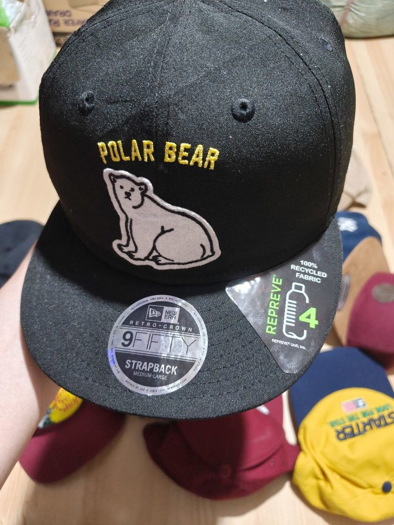 NEW ERA x POLAR BEAR RECYCLED PLASTIC CAP (Category: Caps & Hats) located in Tacloban City. Submitted by tactripp (Listing ID 1448261623, Image 2). Description: OSFA Excellent Condition.