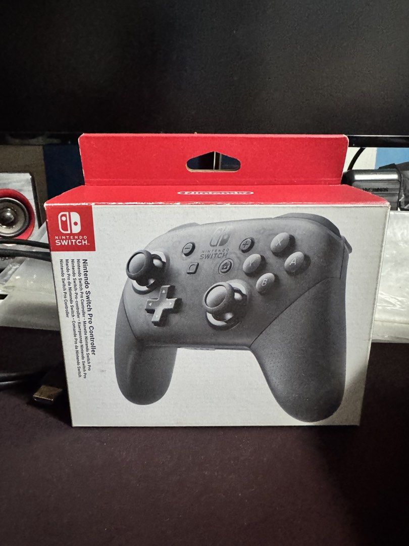 Nintendo Switch Pro Controller (Category: Controllers) located in Singapore. Submitted by kiw1ng (Listing ID 1448210340, Image 1). Description: - Official Nintendo Switch Pro Controller - Includes original packaging - Ready for pickup/delivery.