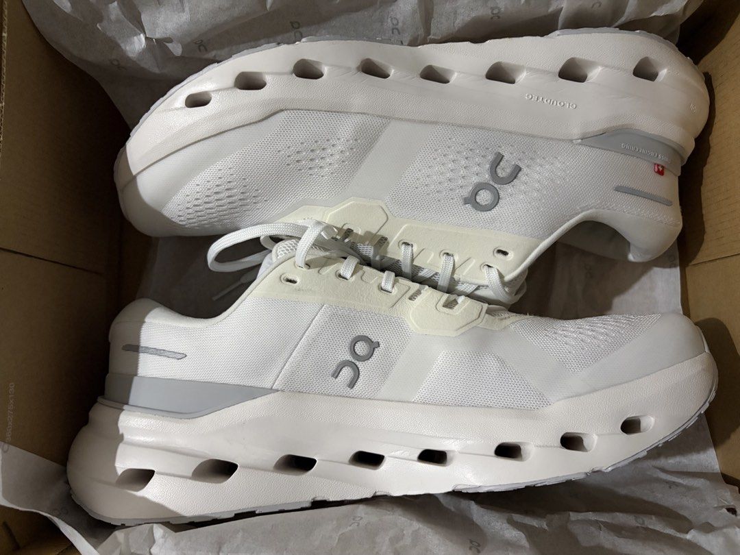 On Cloudrunner 3 US Men’s 11 White | Glacier (Category: Sneakers) located in Mandaluyong City. Submitted by avidneighborhoodseller (Listing ID 1448272266, Image 3). Description: - Cloudrunner 3 Glacier - US Size 11 (Men’s) - Used only once - SRP Brand new Php9,590 - Original with Box (bought from On official website) - Shipping c/o buyer - RFS: was gifted another pair.