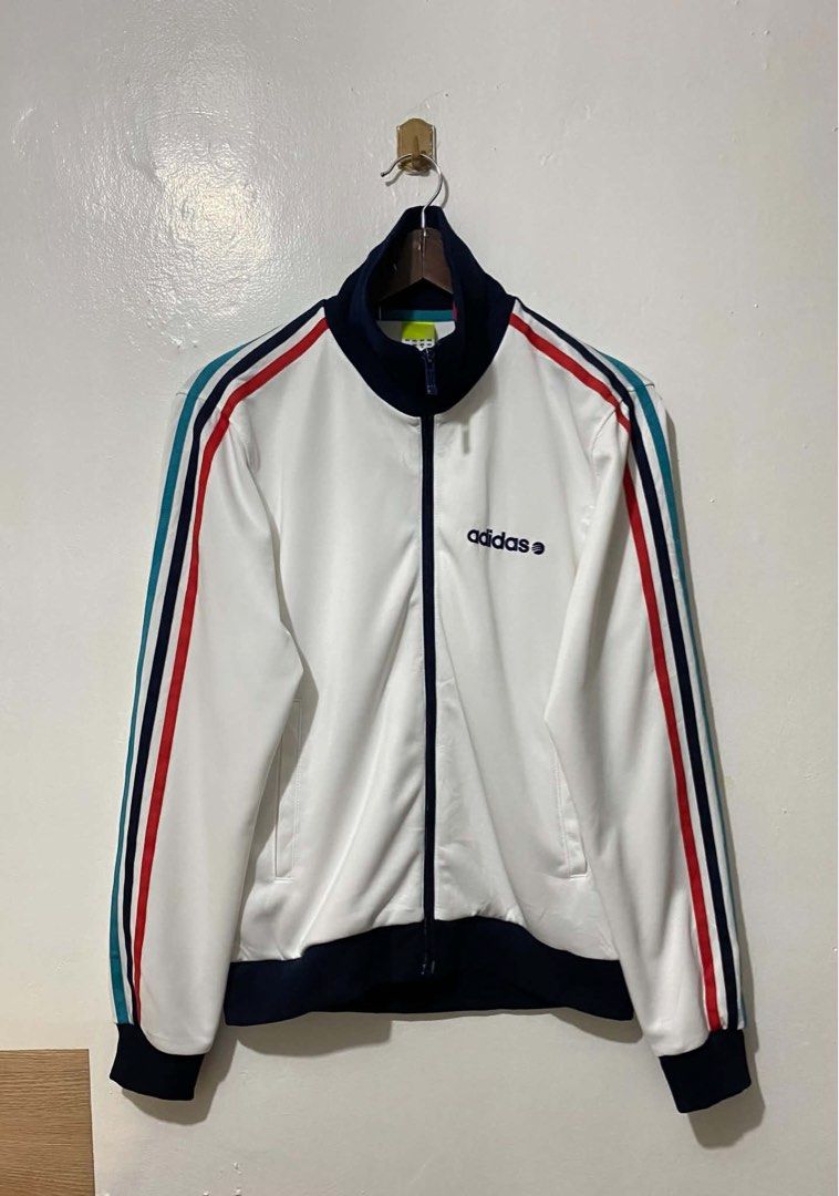 Orig. ADDIDAS Track Jacket (Category: Activewear) located in Cainta. Submitted by ropas.manila (Listing ID 1448081509, Image 2). Description: ✅ Color Rate: 10/10 ✅ Condition: 10/10 ‼️ This jacket is considered good as New. There’s no signs of usage, no issues and excellent condition. Actual item posted! ‼️ Color may vary due to lighting.