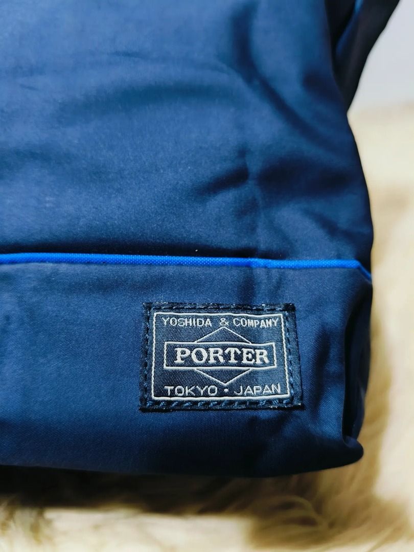 Original Porter Yoshida & Co. Navy Tote Bag (Category: Tote Bags) located in Cabuyao City. Submitted by your____lux____shop (Listing ID 1448253438, Image 3). Description: Sale❗Sale❗Sale❗ ₱2,880 Original PORTER Navy Blue Large ykk zipper Nylon 📌First to pay!.