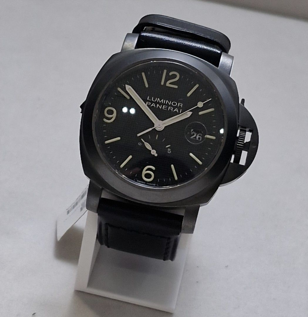 Panerai Luminor Power Reserve PAM 028 (Category: Luxury Watches) located in Quezon City. Submitted by rhyswatchmnl (Listing ID 1448080580, Image 2). Description: Panerai Luminor Power Reserve PAM 028 44mm Steel with PVD Coating Limited Edition 1000 pieces only produced Year 2010 Condition 9.8/10 Full Set 450,000.