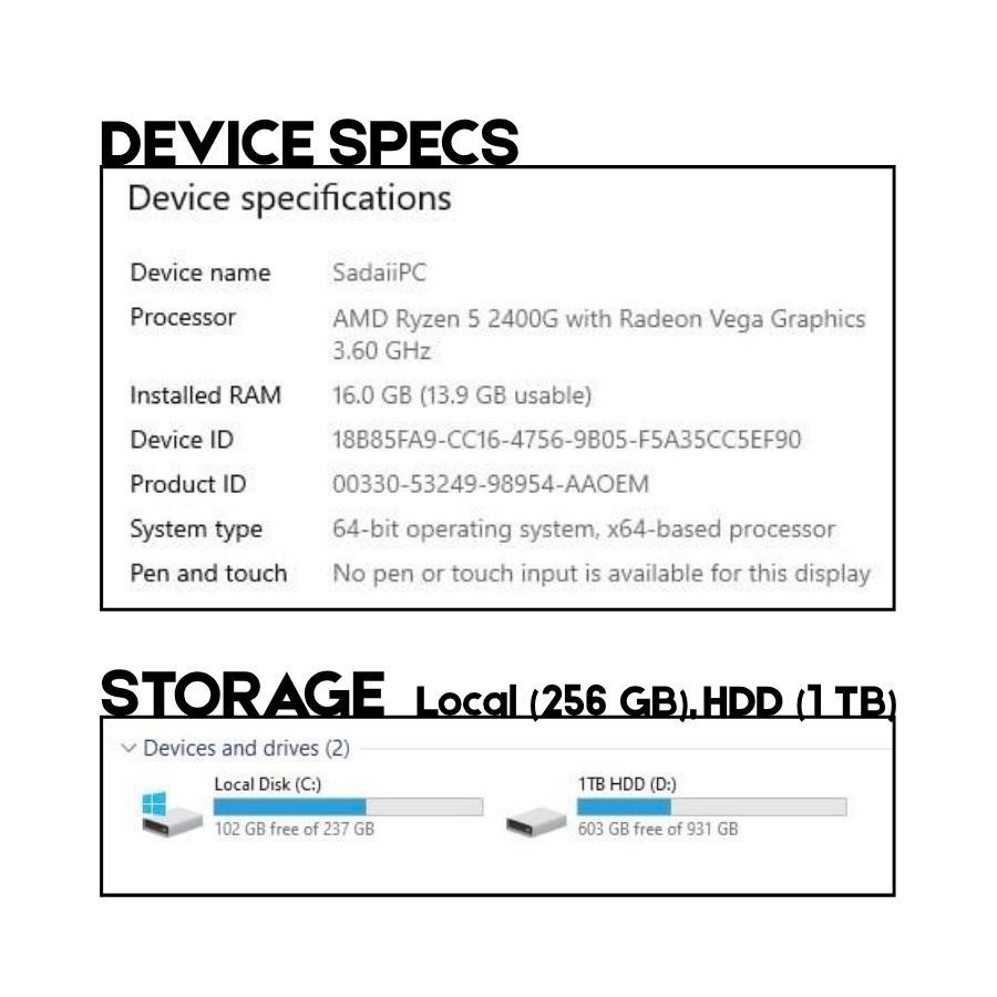 Personal Computer (PC) (Category: Desktops) located in Caloocan City. Submitted by wybieee_0.0 (Listing ID 1448180312, Image 3). Description: Personal computer good for gaming or working! 💭 RFS: No longer needed and used 💸 Payment: Cash, GCash, bank transfer 📦 Shipping: Can be delivered (handled by buyer) or can meet-up if within Metro Manila ‼️ Note: 5 years old, originally bought for 60k .