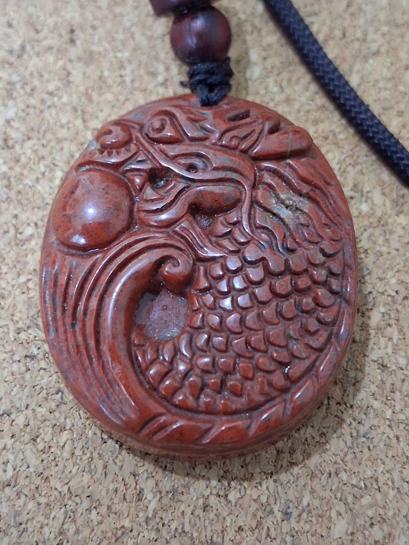 Red Jasper dragon necklace nature crystal (Category: Jewelry) located in Candelaria. Submitted by naturecrystal (Listing ID 1448218885, Image 2). Description: Red Jasper dragon necklace nature crystal. Browse my account for more items for sale. Just message me for more details. SHIPPING ONLY JNT COURIER.
