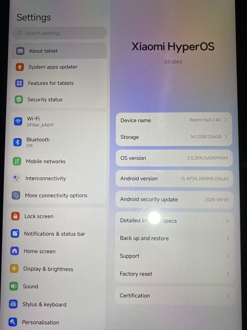 Redmi Pad 2 4G 256GB (Category: Android) located in Manila. Submitted by keoniii (Listing ID 1448243492, Image 2). Description: - Redmi Pad Pro 2 4G - 256GB Internal Storage - Runs on Xiaomi HyperOS - Includes charger - Free 2 cases - Free stylus pen Open for swap with iPad 10th Gen 256GB (pink preferred, add nalang aq cash) - Meetups available around Manila or via Lalamove (receivers should pay na sf).