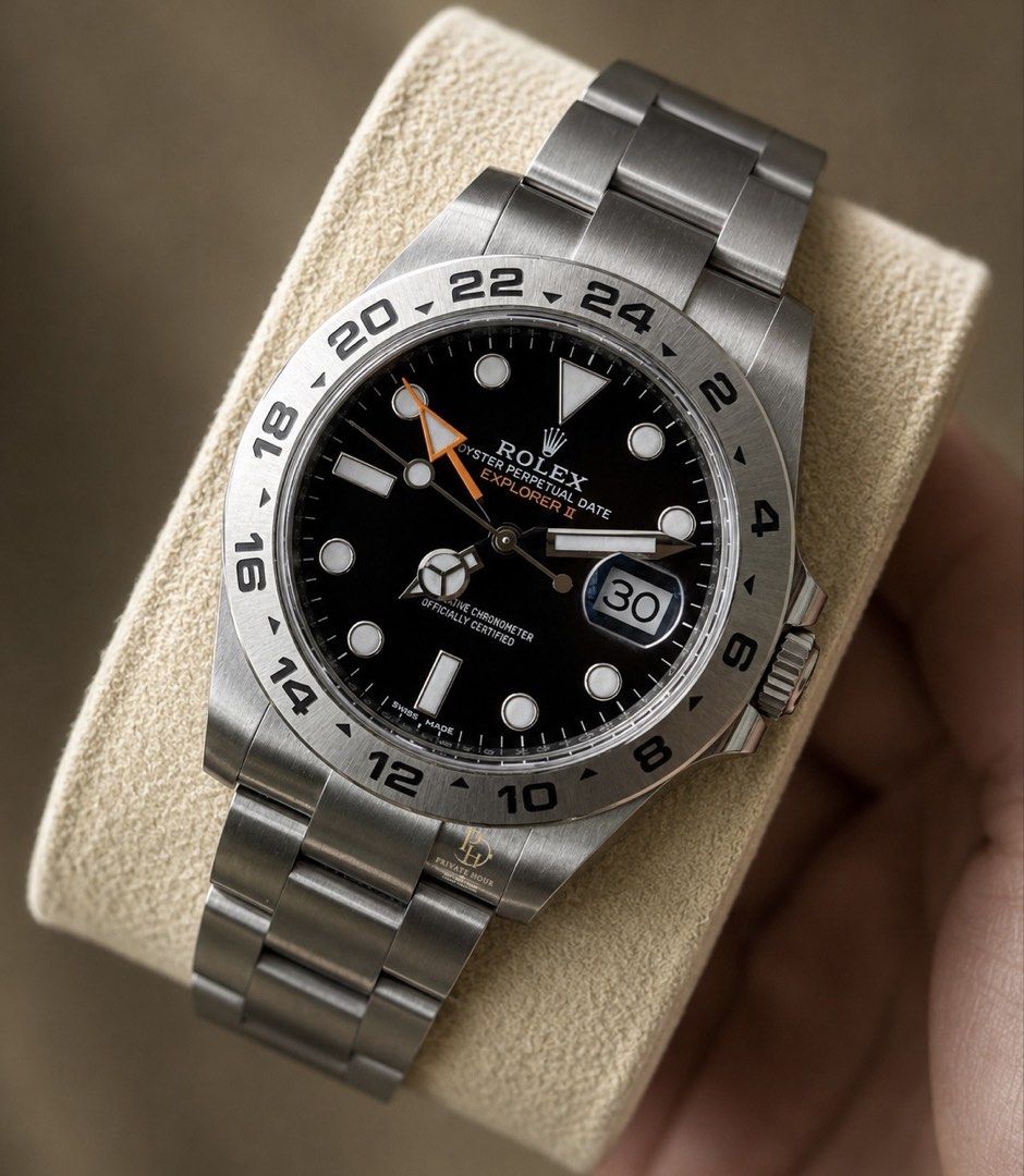 Rolex Explorer II 216570 Black Dial Automatic Watch (Category: Luxury Watches) located in Makati City. Submitted by daviddd26 (Listing ID 1448225140, Image 1). Description: Rolex Explorer II Ref 216570 Year model 2021 NFC CARD GMT Function Sapphire Crystal Glass Super Excellent Timekeeping All original parts Money back guarantee Condition 9.8/10 Complete set Price: 579,999 negotiable Open for authentication (Buyers expense) 📍Greenhills San Juan 