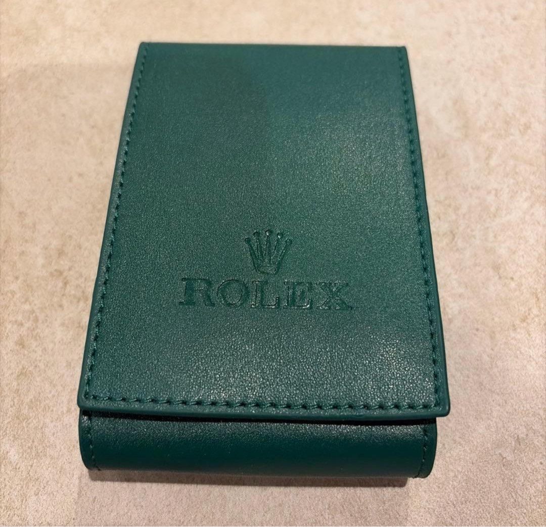 Rolex Leather Travel Case / Holder / Pouch (Category: Luxury Watches) located in Manila. Submitted by curatedbymissvs (Listing ID 1448260292, Image 2). Description: Authentic Rolex Leather Travel Case / Holder / Pouch - brand new, unused item - made of leather that is currently not dispensed by Rolex anymore - has a flaps to hold the spongy pillow in place - size: Approx. 11.4cm x 7.2 cm x 2.4cm 🖇️ - Layaway - Cash / Bank Transfer - Card (charge