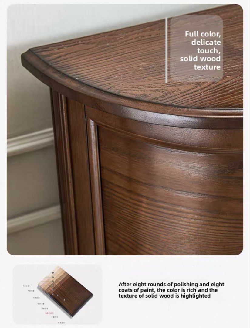 Solid Wood Console Table (Category: Shelves, Cabinets & Racks) located in Singapore. Submitted by repentedhoarder (Listing ID 1448141144, Image 2). Description: - Solid wood classic look. - two drawers with ornate handles for storage. - Elegant curved legs and a rich, wood finish. - Perfect for entryways, hallways, or as a decorative accent piece. - Adds a touch of timeless luxurious to any room. - comes in 3 lengths: 80cm - $328 100cm - $338 120