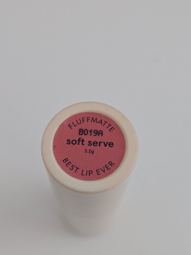 Sunnies Fluffmatte Lipstick Soft Serve (Category: Makeup) located in Quezon City. Submitted by samcas (Listing ID 1448202337, Image 3). Description: BEST LIP EVER Fluffmatte lipstick in Soft Serve (B019A). Muted rosy-brown matte shade, perfect for everyday. Chic packaging. Selling because I have too many..