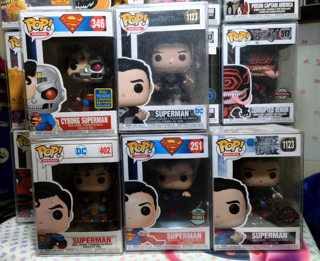 Superman Funko Pops (Category: Designer & Blind Box Toys) located in Manila. Submitted by daily.tipid (Listing ID 1448204243, Image 1). Description: Superman Funko Pops 699 each 🤝 Prices are negotiable 💳 Installment / flexible payments accepted 🔁 Trade-in sa Pokémon slabs, Lego, Hot Toys, P.O.P Maximum, or Nendoroid 📍Malolos or SM NORTH QC.
