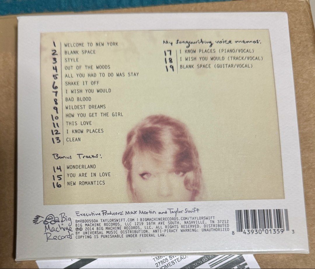 Taylor Swift 1989 Deluxe Edition Exclusive CD (Category: CDs & DVDs) located in Pasig City. Submitted by proteinboy6 (Listing ID 1448271533, Image 3). Description: 🔥🔥 **MEGA SALE! Taylor Swift – 1989 (Deluxe Edition) CD 🔥🔥 💿 Brand New • Factory Sealed ✨ 🇺🇸 US Pressed – Outstanding sound quality 🔊 ✔️ Jewel case in excellent condition (no cracks) 🛡️ Includes protective premium slip-on case 🎶 Features 3 exclusive bonus tracks! ⭐ Sing along