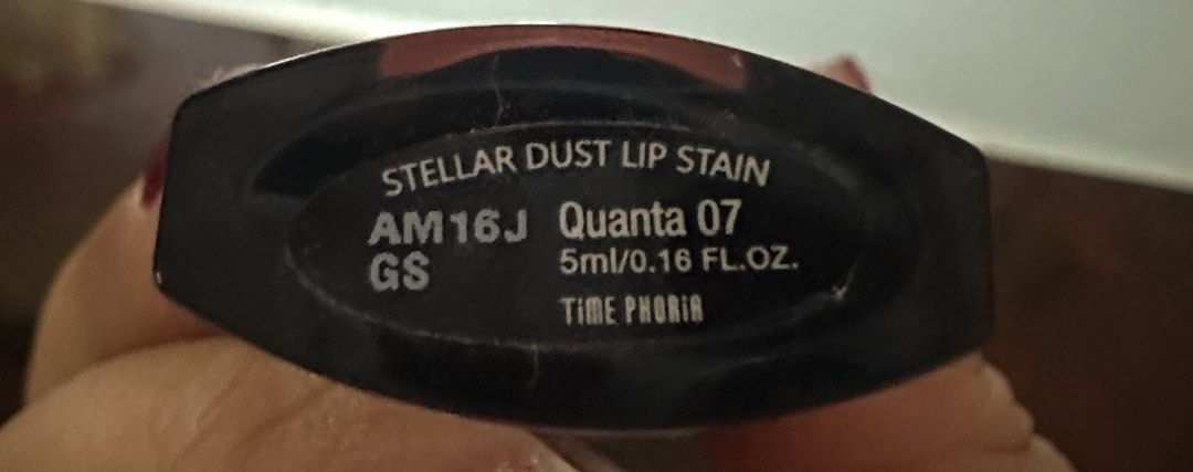 Time Phloria Stellar Dust Lip Stain Quanta 07 (Category: Makeup) located in Malabon City. Submitted by alysaleee (Listing ID 1448124189, Image 3). Description: Swatched only no box!.