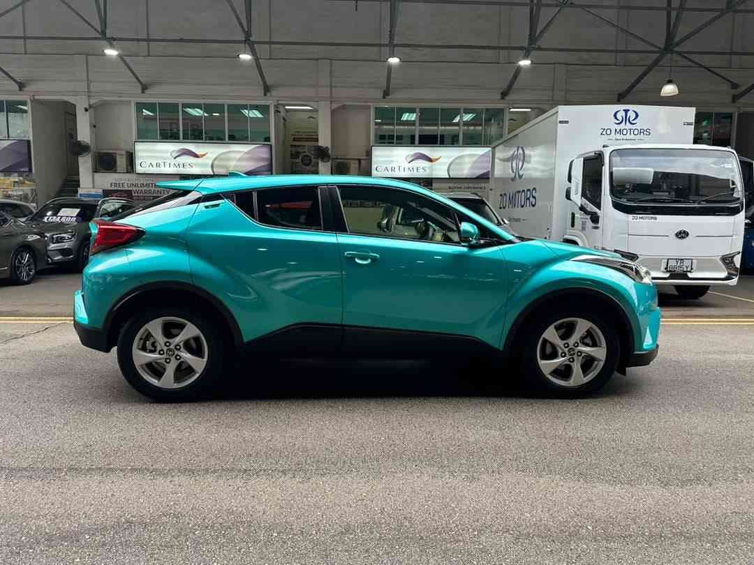 Toyota C-HR 1.2 Turbo Active (A) (Category: Used Cars) located in Singapore. Submitted by cartimesautomobile (Listing ID 1448175003, Image 2). Description: Perfect for short term use, no repairs needed! Great for first time buyers who enjoy a comfort yet powerful drive. Certified genuine mileage otherwise money back guaranteed. Call us today to arrange for a test drive! Features: 4-cylinder 1.2L VVT-I 16 valves DOHC turbocharged engine producing 