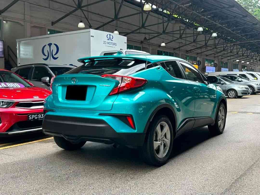 Toyota C-HR 1.2 Turbo Active (A) (Category: Used Cars) located in Singapore. Submitted by cartimesautomobile (Listing ID 1448175003, Image 3). Description: Perfect for short term use, no repairs needed! Great for first time buyers who enjoy a comfort yet powerful drive. Certified genuine mileage otherwise money back guaranteed. Call us today to arrange for a test drive! Features: 4-cylinder 1.2L VVT-I 16 valves DOHC turbocharged engine producing 