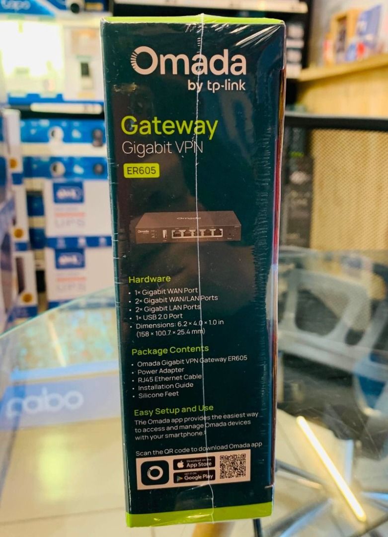 🆙TP-Link ER605 Omada Gigabit VPN Gateway (Category: Networking) located in Quezon City. Submitted by gogadgets_ph (Listing ID 1448192253, Image 3). Description: 🆙TP-Link ER605 Omada Gigabit VPN Gateway 📌3,321.00 ✓WITH PHYSICAL STORE Makati City & Kawit Cavite ✓BRANDNEW, SEALED & ORIGINAL ✓PRICES IS SUBJECT TO CHANGE WITHOUT PRIOR NOTICE ✓PAYMENT OPTIONS: CASH/ GCASH/ BANK TRANSFER/ COD PM TO ORDER & INQUIRY Thank you for shopping!!! .