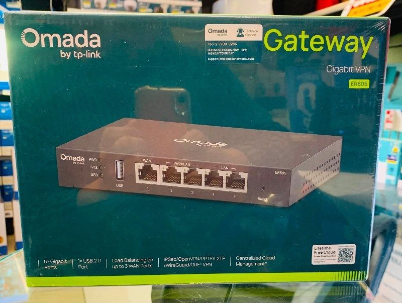 🆙TP-Link ER605 Omada Gigabit VPN Gateway (Category: Networking) located in Quezon City. Submitted by gogadgets_ph (Listing ID 1448192253, Image 1). Description: 🆙TP-Link ER605 Omada Gigabit VPN Gateway 📌3,321.00 ✓WITH PHYSICAL STORE Makati City & Kawit Cavite ✓BRANDNEW, SEALED & ORIGINAL ✓PRICES IS SUBJECT TO CHANGE WITHOUT PRIOR NOTICE ✓PAYMENT OPTIONS: CASH/ GCASH/ BANK TRANSFER/ COD PM TO ORDER & INQUIRY Thank you for shopping!!! .