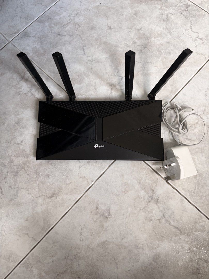 TP-Link Wi-Fi Router with 4 Antennas and Power Adapter