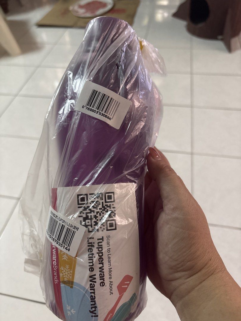 Tupperware Purple Water Bottle