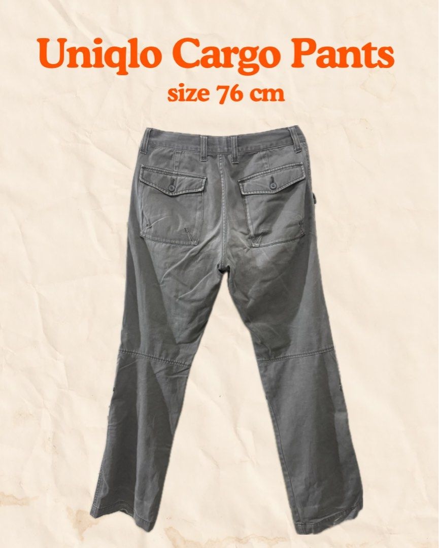 Uniqlo Cargo Pants Size 76 cm (Category: Jeans) located in San Pedro. Submitted by emshy (Listing ID 1448252088, Image 2). Description: - Uniqlo Cargo Pants - Color: Green - Size: 76 cm - Features: Multiple pockets - Ideal for: Everyday wear.
