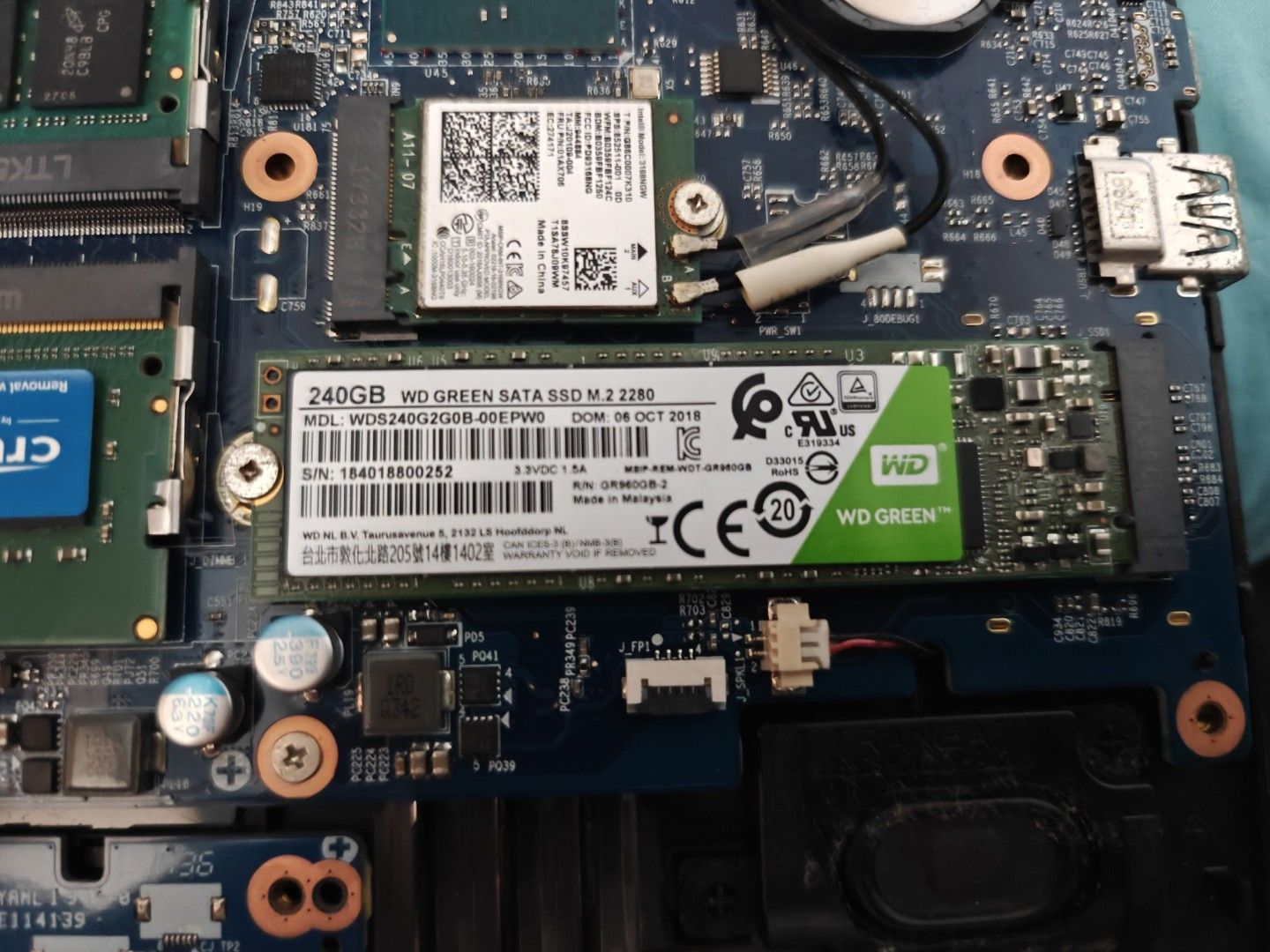 WD Green 240GB SATA M.2 2280 SSD
