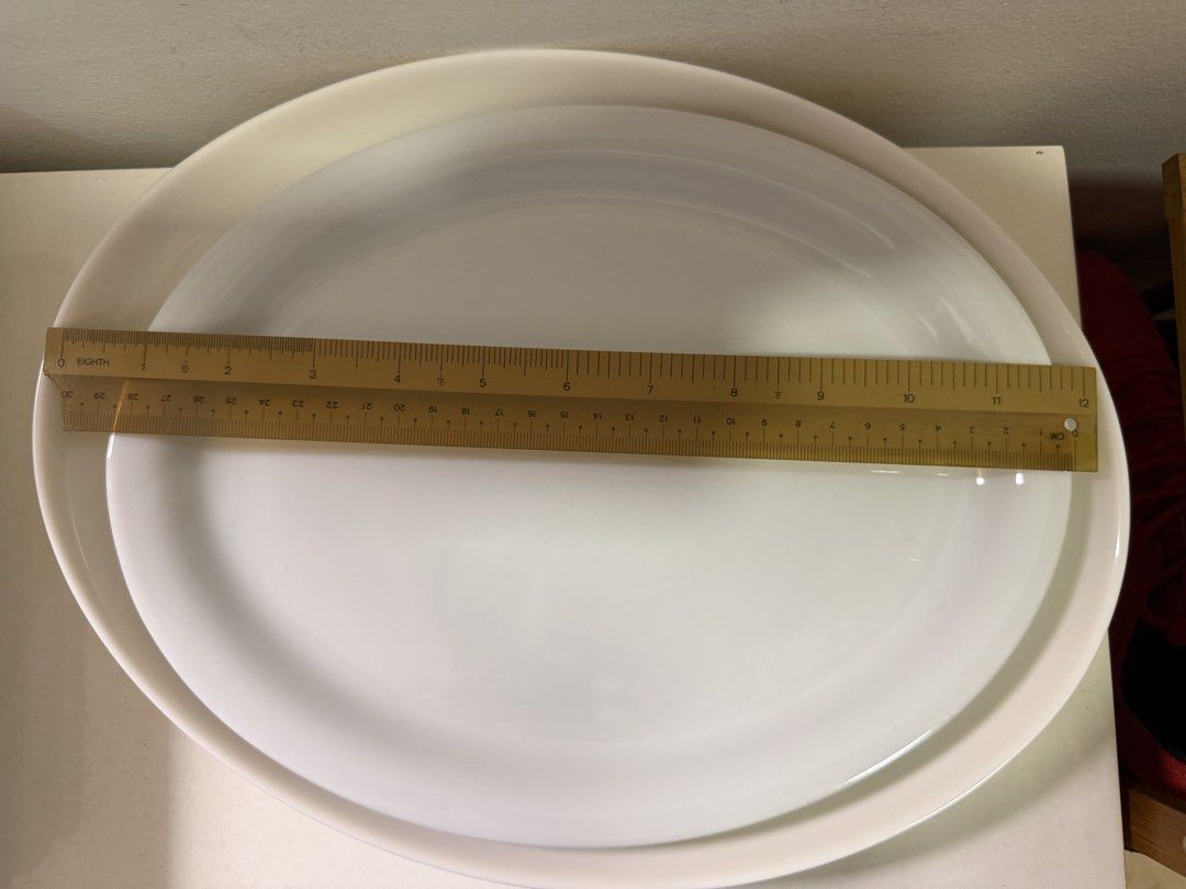 White Oval Serving Platter 3 pieces503080830171228162