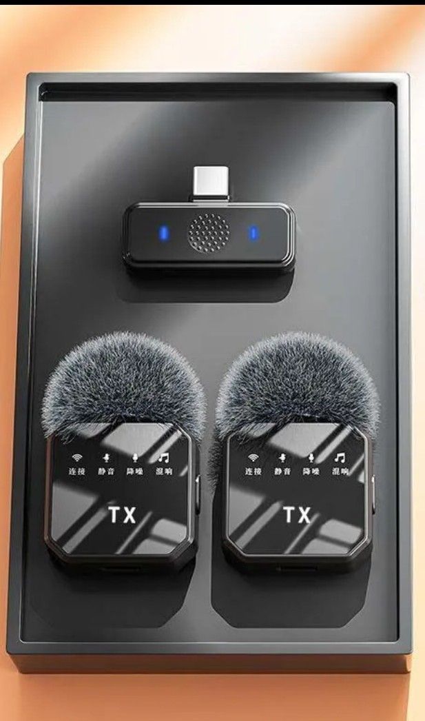 Wireless Lavalier Microphone System for Phone/Camera