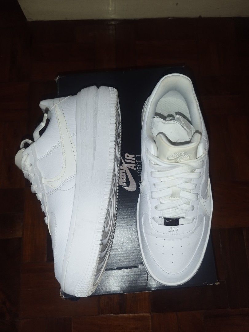 Women Nike Airforce 1 Platform (Category: Sneakers) located in Calamba. Submitted by l.a_declutters (Listing ID 1448155967, Image 2). Description: Negotiable Price. Make your offer Condition: Like new. Barely Used ✅ Leather looks clean with minimal creasing. ✅ Toe boxes are in very good shape. ✅ Laces are clean. ✅ Metal AF1 lace tags are intact. ✅ Original box is included. ✅ Overall appearance is well maintained. Size: 6.5 Feel free to make an of
