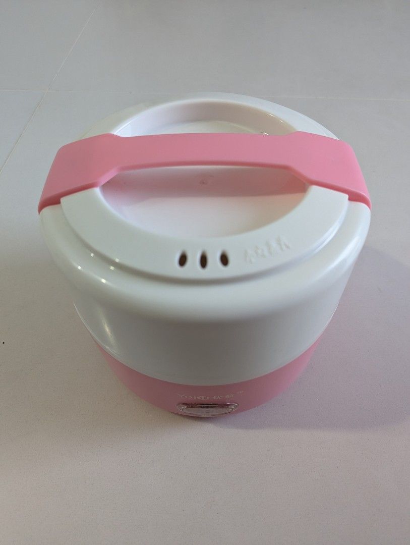 Yoie Portable Travel Electric Lunchbox Cooker In Pink