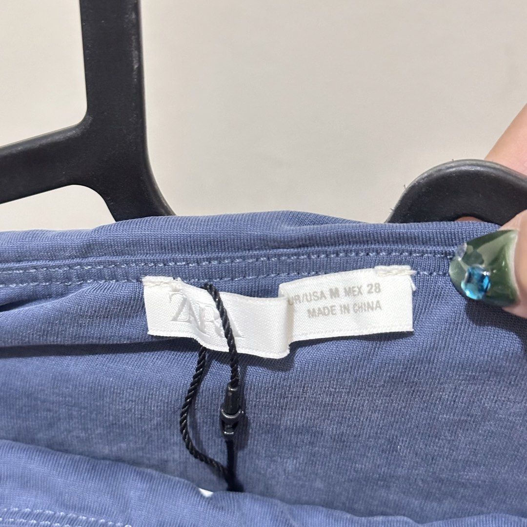 ZARA Blue Ruched Skirt (Category: Skirts) located in Manila. Submitted by preamorph (Listing ID 1448122736, Image 2). Description: - brand new with tag - can be used as casual or for pickleball/pilates.