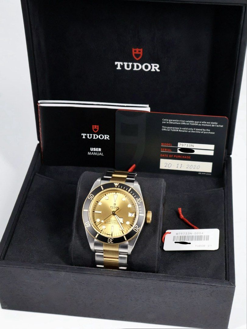 2020 Tudor Black Bay S&G (Category: Luxury Watches) located in Manila. Submitted by airojardin (Listing ID 1448339048, Image 2). Description: 2020 Tudor Black Bay S&G Ref. 79733N Complete set + official receipt from Local AD Condition: 9.5/10 Price: PHP 208,000 (slightly negotiable) Open to trade offers Meet-ups within Metro Manila (Greenhills preferred) Open for authentication at any reputable service center.