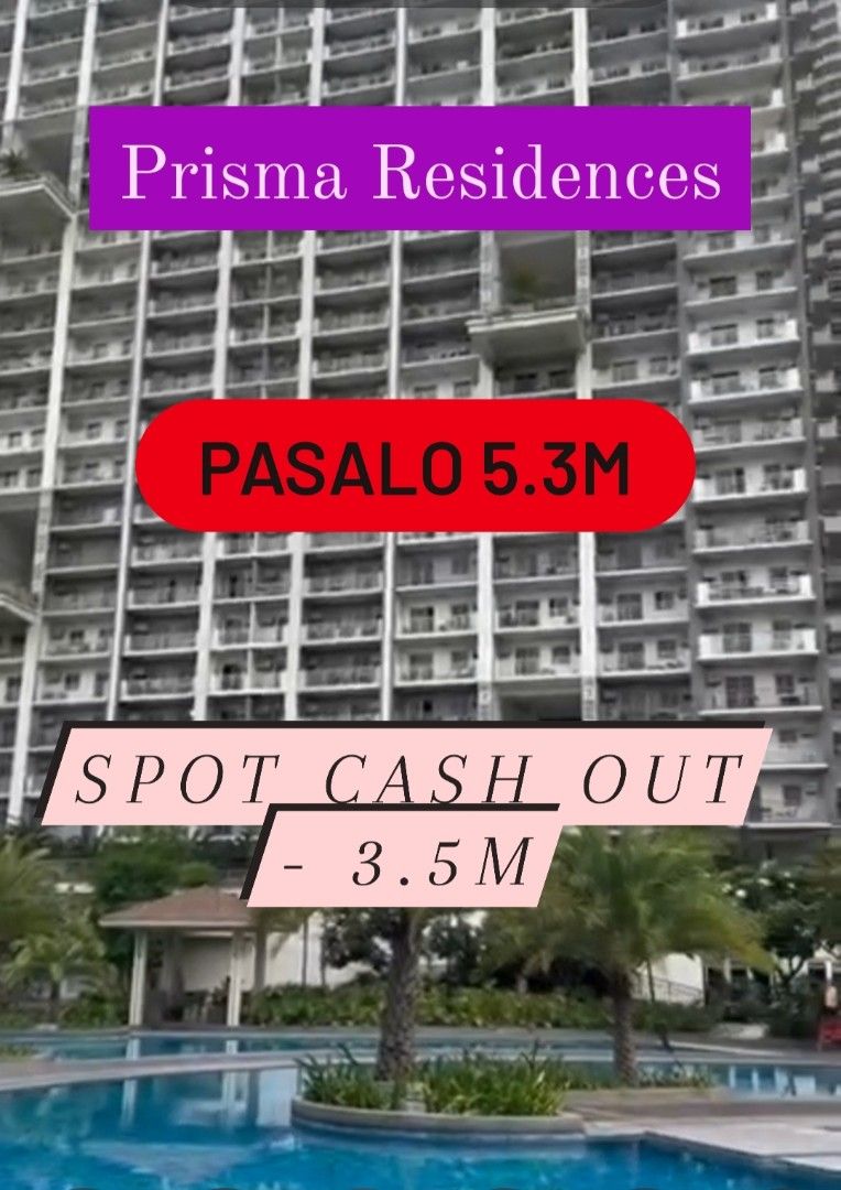 2Br Urgent Pasalo PRISMA RRSIDENCRS (Category: Apartments & Condos) located in San Pedro. Submitted by silentfox_f8e803 (Listing ID 1448321815, Image 1). Description: Prisma Residences 🌺 ASSUME BALANCE 💥 Celeste Building 👉 2br with Balcony - 56sqm Spot Cash out - 3.5M Balance - 1.65M payable to developer in cash Balance closing fees - 150k All buyer expense #RushPasalo #prismaresidences #condoforsale.