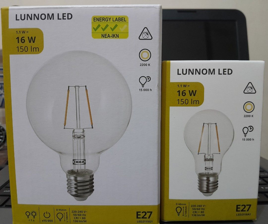 2pcs Led light bulb E27 (Category: Lighting) located in Makati City. Submitted by mylynmylyn (Listing ID 1448383117, Image 1). Description: ikea brand brandnew 2 for p150.00 warm area-Palanan Makati.