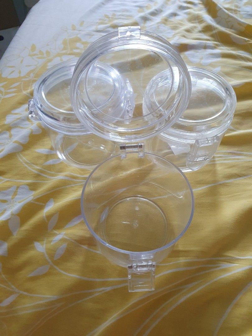 Acrylic looking Plastics containers