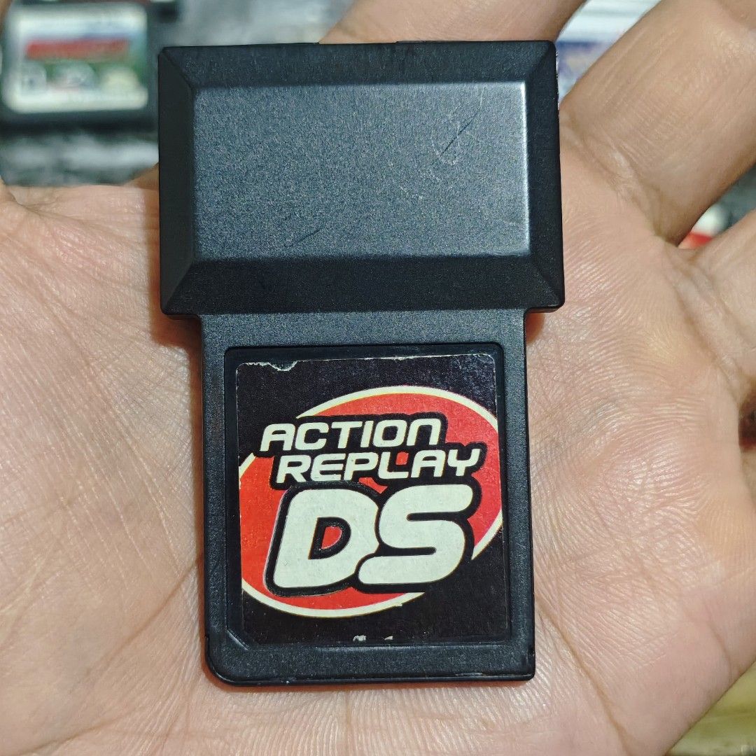 Action Replay DS (Rare) Authentic (Category: Nintendo) located in Quezon City. Submitted by shopme_gadget30 (Listing ID 1448434008, Image 1). Description: kindly read the details first for sale fixed price good Condition tested and working cart Only (No Case) compatible to Nintendo 3ds / DS USA REGION Authentic Good for Collection Shoopppppeee —,✅ can check out pm for the linnnkkk (If shoopppee check out, price is higher because of shooppppeee de